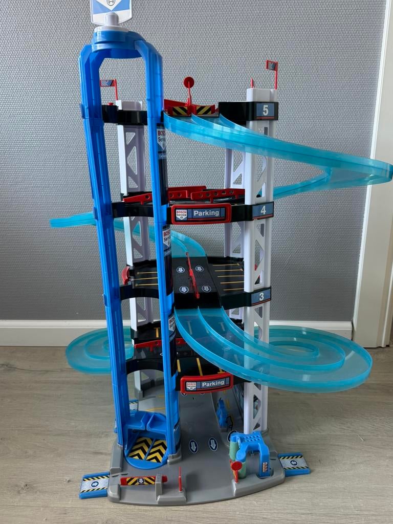 Speelgoed garage 84 cm hoog, Kinderen en Baby's, Speelgoed | Racebanen, Ophalen, Zo goed als nieuw, Handmatig, Overige merken