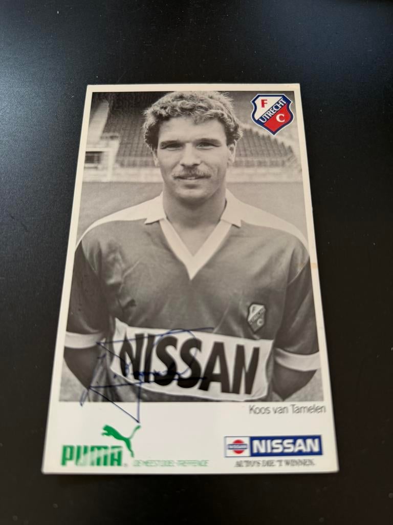 Spelerskaart Koos van Tamelen Fc Utrecht, Ophalen of Verzenden, Zo goed als nieuw, F.C. Utrecht, Spelerskaart