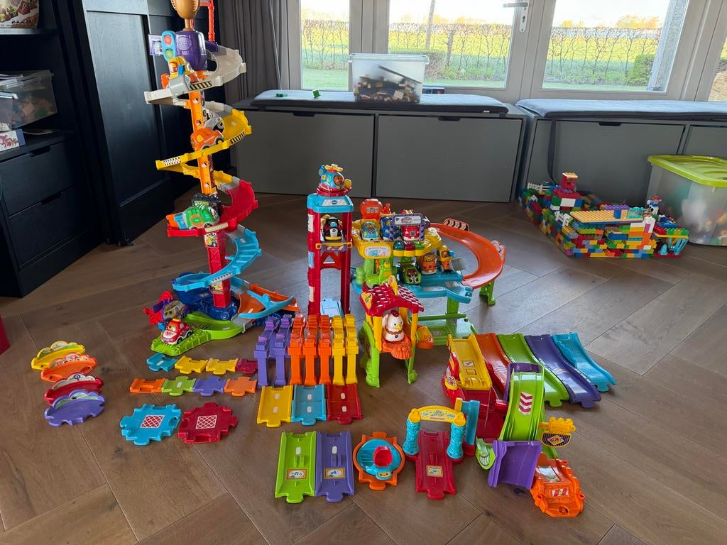 Grote set Vtech Toet Toet Auto's, Kinderen en Baby's, Speelgoed | Vtech, Ophalen, Gebruikt, 2 tot 4 jaar