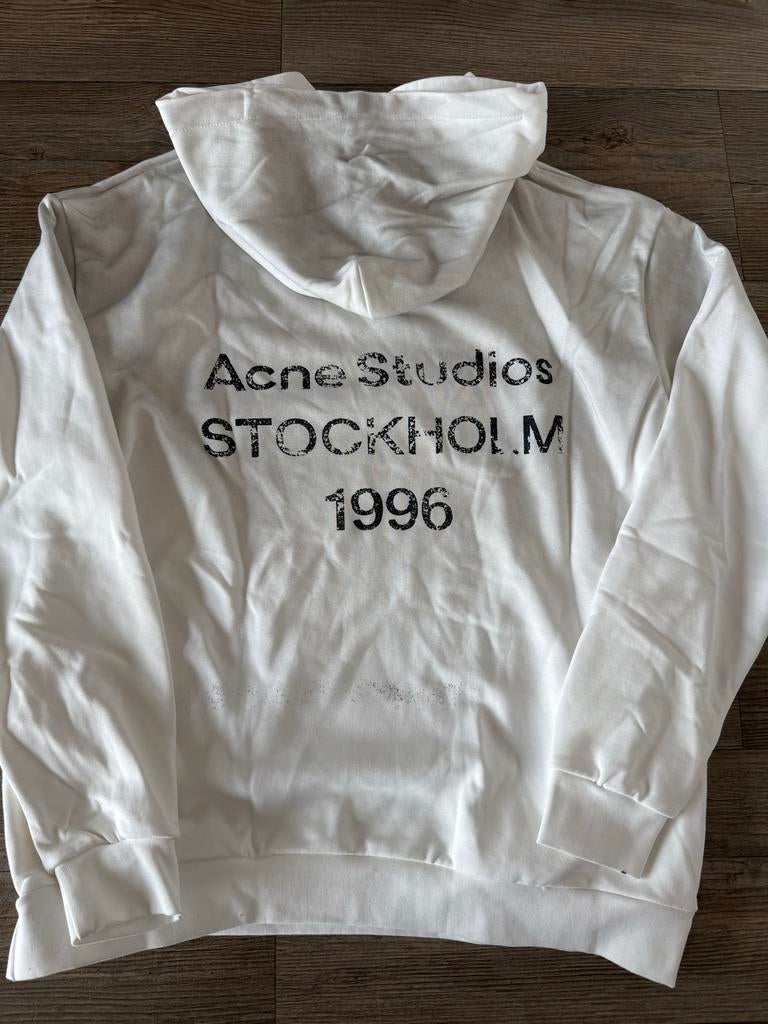 Acne Studios Hoodie Maat M - Wit met print, Ophalen of Verzenden, Zo goed als nieuw