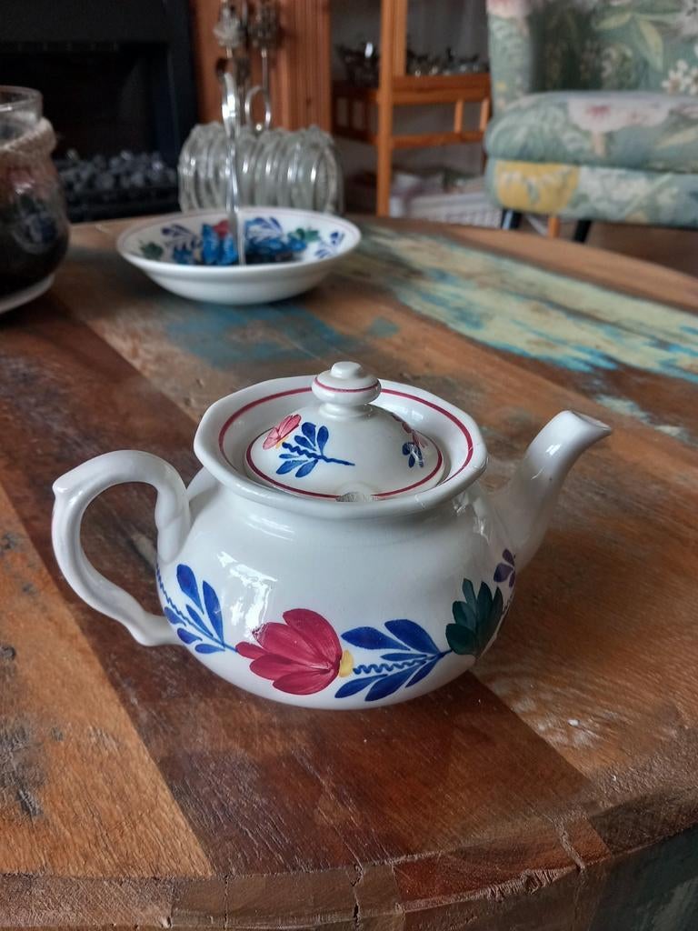 Boerenbont theepotje kinder servies 483a - Vintage, Ophalen of Verzenden