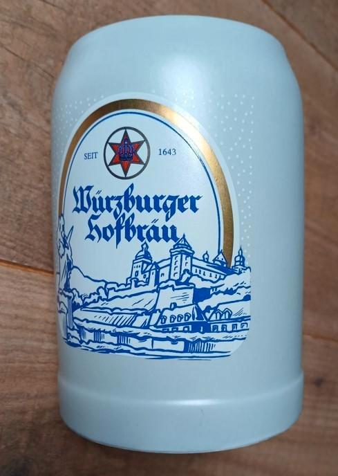 Würzburger Hofbräu Biermok 0,5 L – Nieuw – Keramiek, Verzamelen, Biermerken, Nieuw, Pul(len), Overige merken, Ophalen of Verzenden