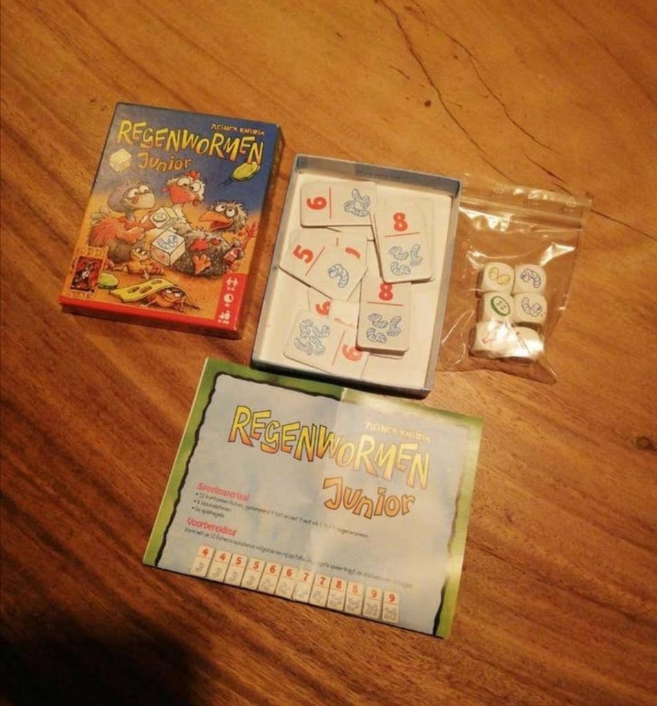 Regenwormen junior, legspel, Hobby en Vrije tijd, Een of twee spelers, Ophalen of Verzenden, Zo goed als nieuw