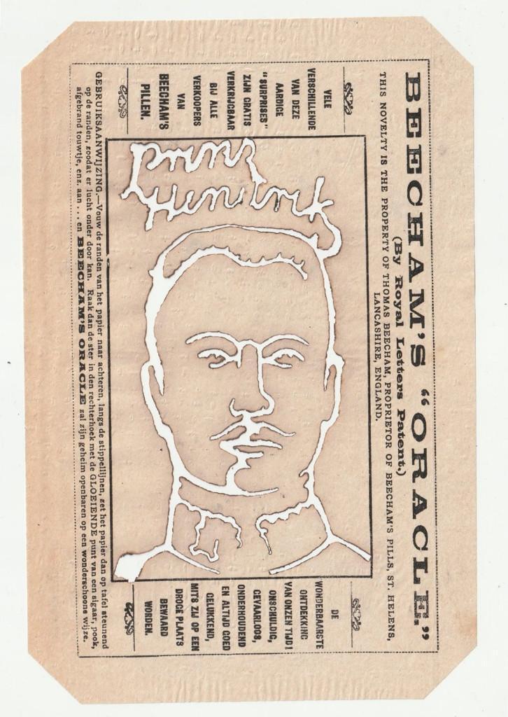 Beecham's Oracle Prins Hendrik Zeldzaam brandprentje, Verzamelen, Koninklijk Huis en Royalty, Gebruikt, Kaart, Foto of Prent, Nederland