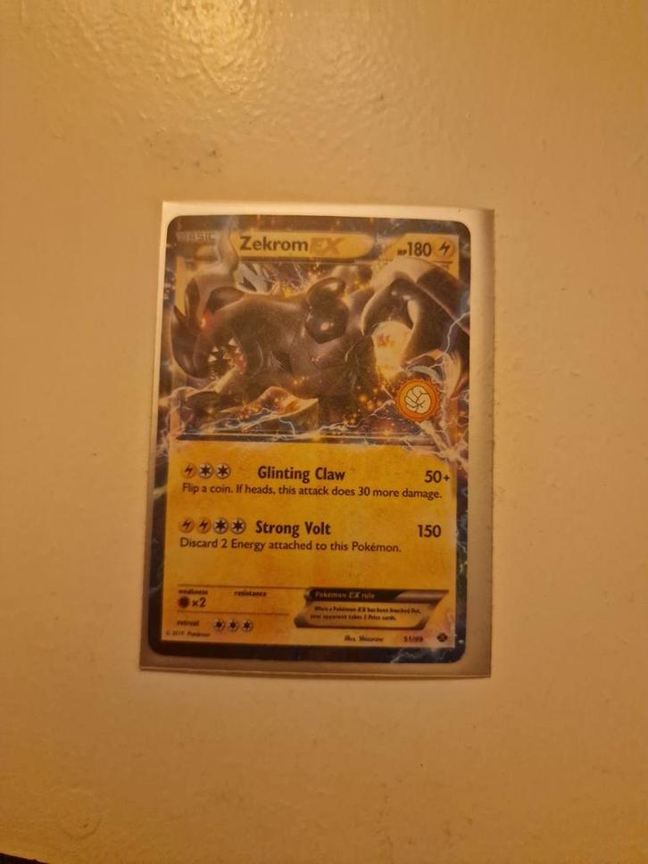 Zekrom EX - Pokémon Kaart - Zeldzaam, Hobby en Vrije tijd, Verzamelkaartspellen | Pokémon, Gebruikt, Losse kaart, Foil, Ophalen of Verzenden
