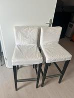 2 barkrukken met afneembare hoezen ikea, Ophalen, Gebruikt, Met voetsteun, 60 tot 90 cm