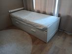 Ikea wit uitschuifbed met 2 laders 80x200 en 160x200 cm, Ophalen, Gebruikt, Wit, 200 cm