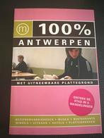 100% Antwerpen - Reisgids met uitneembare plattegrond, Overige merken, Europa, Ophalen of Verzenden, Zo goed als nieuw