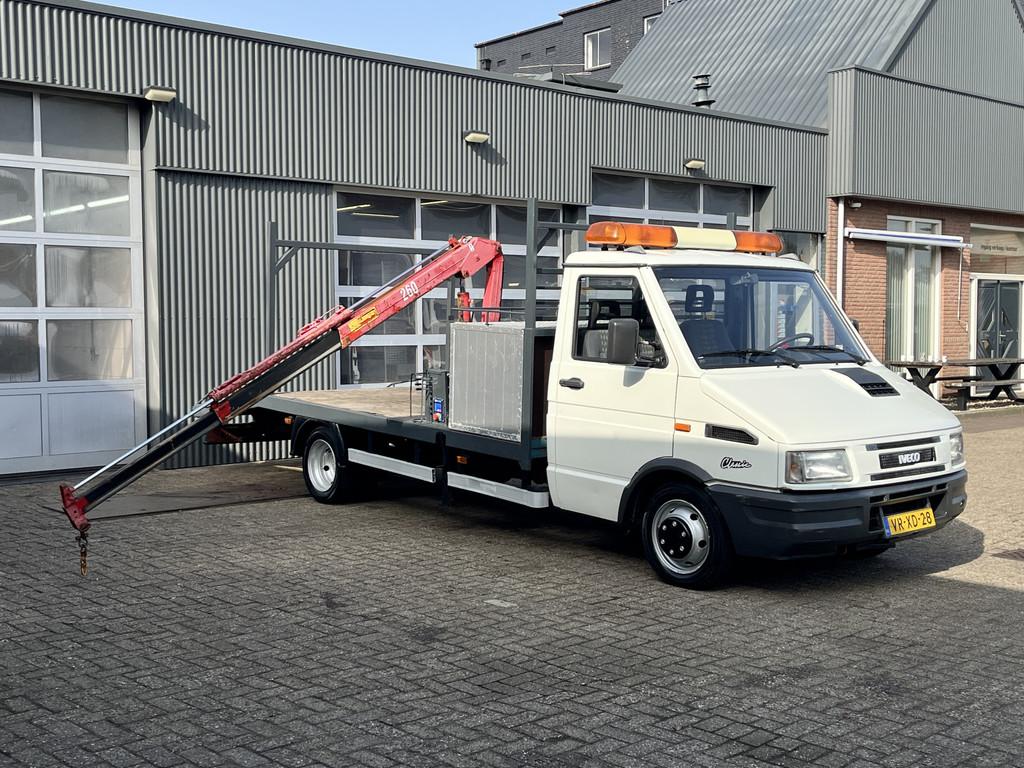 Iveco Daily 35.12S-395 Open laadbak Autotransporter Pick-up, Euro 2, Gebruikt, Zwart, 4 cilinders