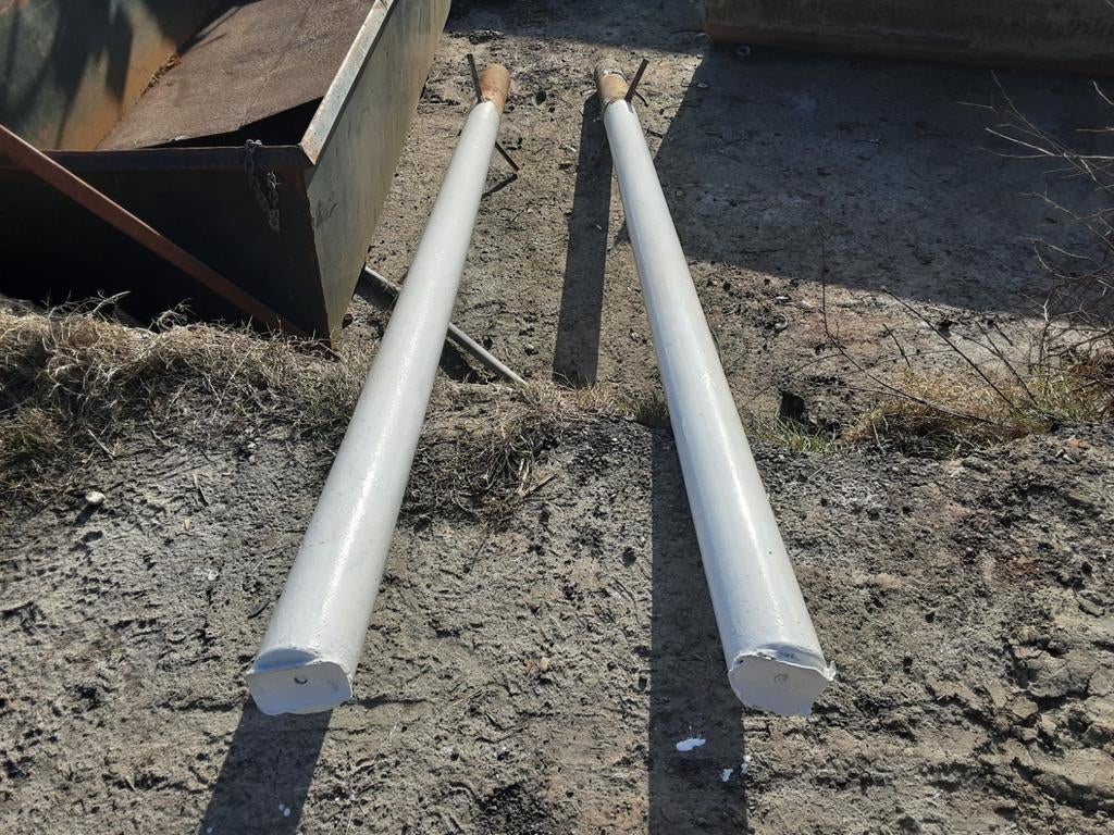 Dampalen  2 stuks  3 m lengte, Ophalen of Verzenden