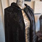 Zwart Gotisch Fluweel Cape met Capuchon - One Size, Ophalen, Gebruikt, Bovenkleding