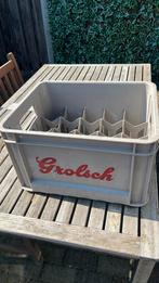 Te koop oud Grolsch kratje , BIEDEN !!, Gebruikt, 50 tot 75 cm, Minder dan 35 cm, Ophalen of Verzenden