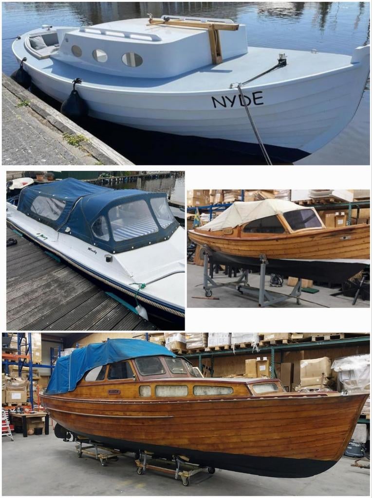 Diverse Boten: Van Klassiek Hout tot Moderne Polyester, Watersport en Boten, Motorboten en Motorjachten, Ophalen, 10 tot 30 pk