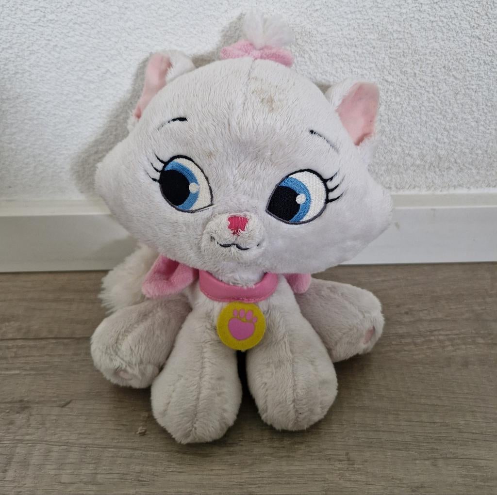 Disney knuffel marie aristokatten aristocats meisje roze kat, Ophalen of Verzenden, Overige figuren, Zo goed als nieuw, Knuffel