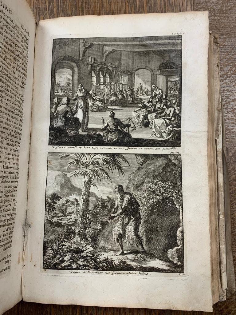 Sewel Waare afbeelding eerste Christenen 1700 48 gravures, Ophalen of Verzenden