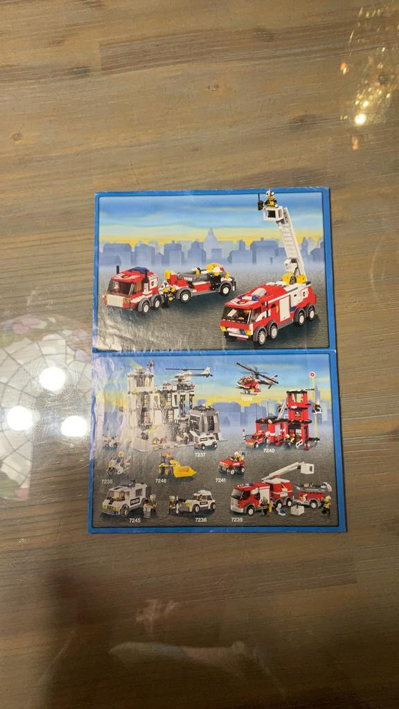 7239 City brandweerwagen, Ophalen of Verzenden, Gebruikt, Complete set, Lego