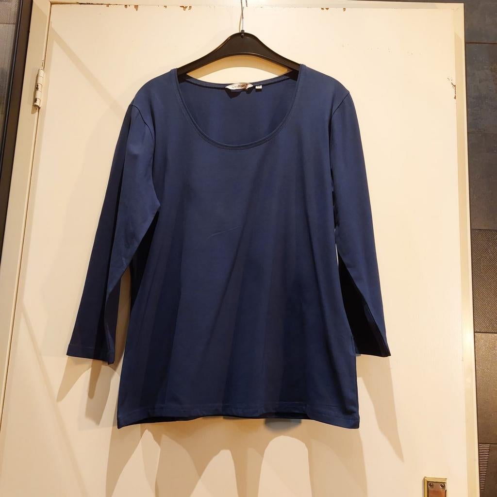 T-shirt van het merk Anni Rolfi.  Maat XXL., Zo goed als nieuw, Verzenden, Blauw, Shirt of Top