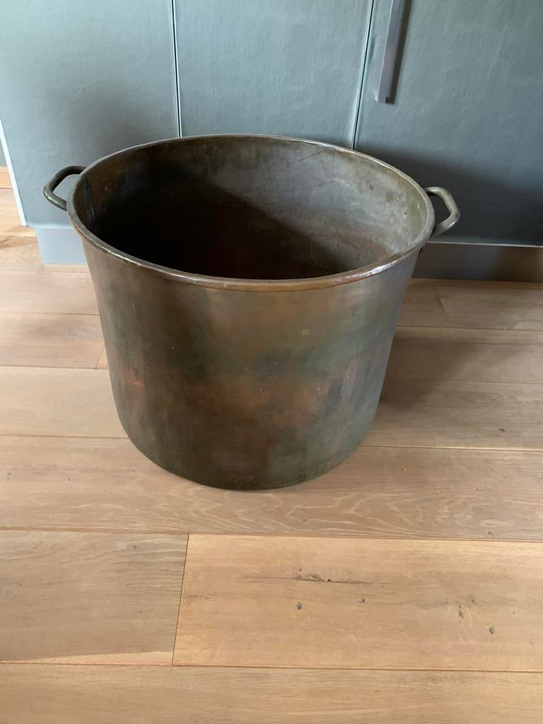 Antieke koperen bak / ketel, Antiek en Kunst, Ophalen, Koper