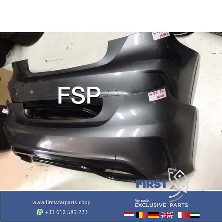 W176 Facelift AMG Achterbumper + diffuser Mercedes A Klasse, Gebruikt, -, Ophalen of Verzenden, Achter