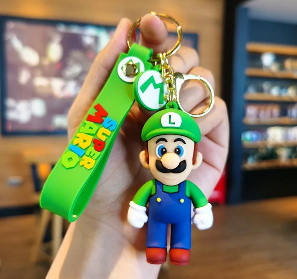 Super Mario Luigi sleutelhanger, Ophalen, Nieuw, Knuffel of Figuurtje