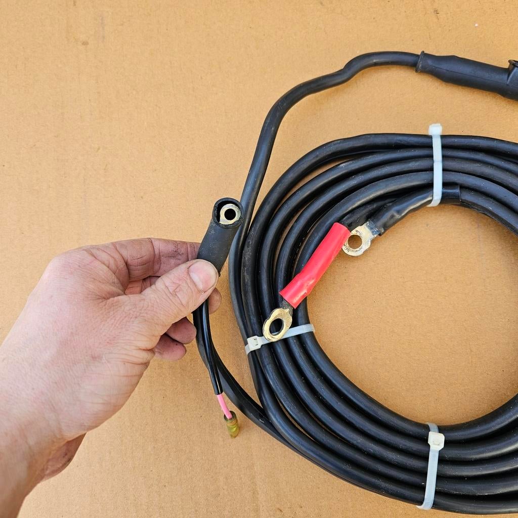 2M Outboard Battery Cables, Marine Battery Cables Kit Light Outboard Engine Battery Cables, Suitable for Yamaha, for Parsun, for Powertec Outboard 30- 85HP