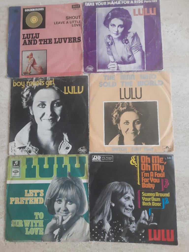 6x vinyl singels van Lulu, Ophalen of Verzenden, Zo goed als nieuw, Overige formaten