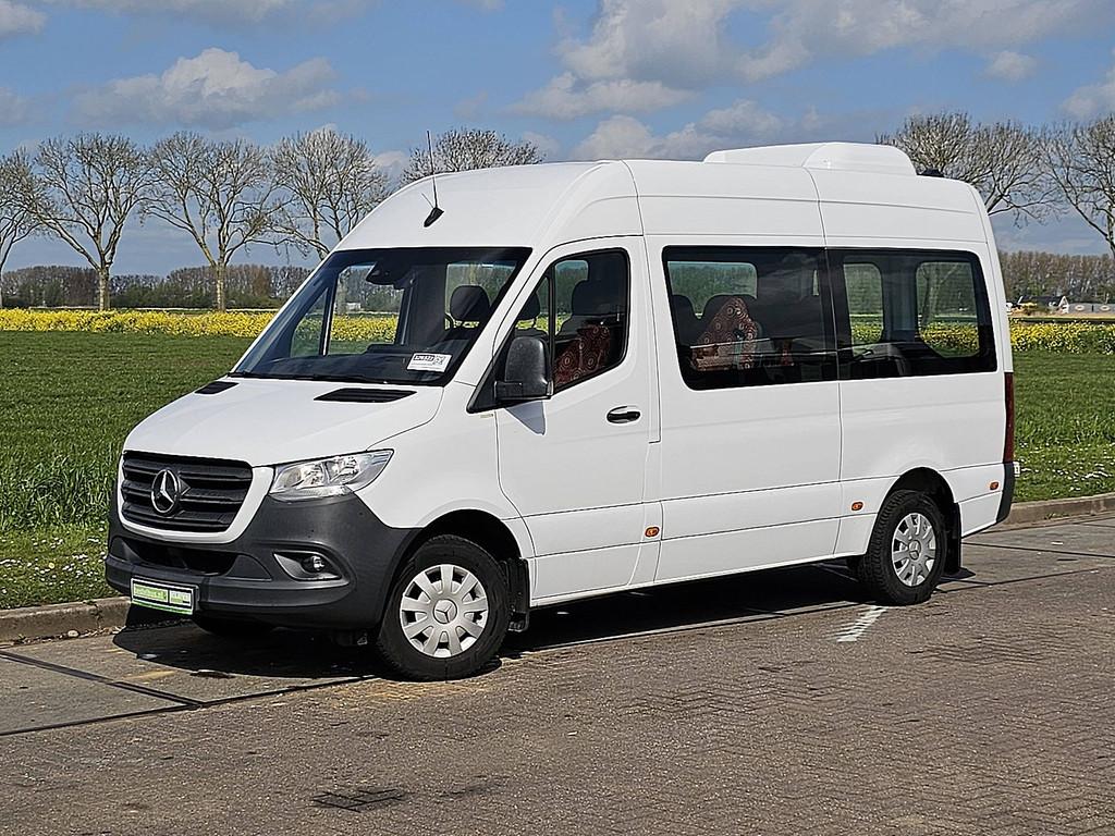 MERCEDES-BENZ SPRINTER 314 l2h2 9-pers 2x airco, Auto's, Bestelauto's, Elektrische buitenspiegels, Euro 6, 143 pk, Wit
