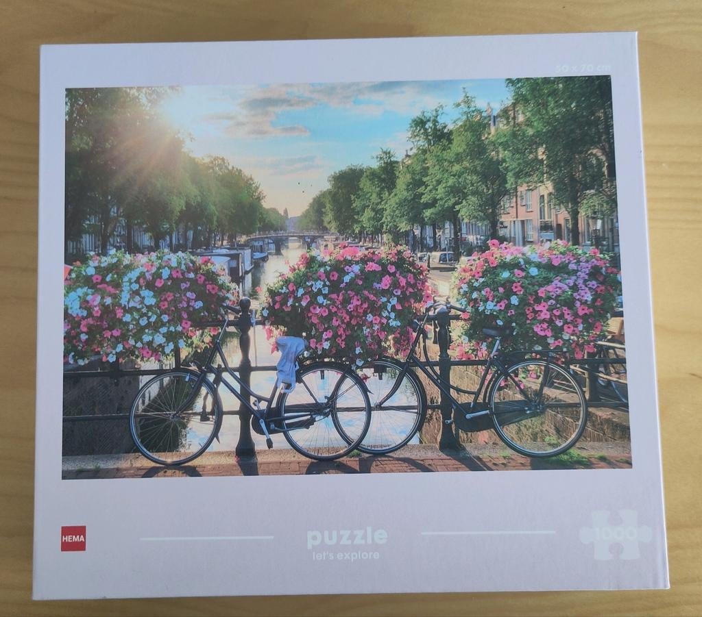 Hema puzzel 1000 stukjes, Ophalen of Verzenden, 500 t/m 1500 stukjes, Zo goed als nieuw, Legpuzzel