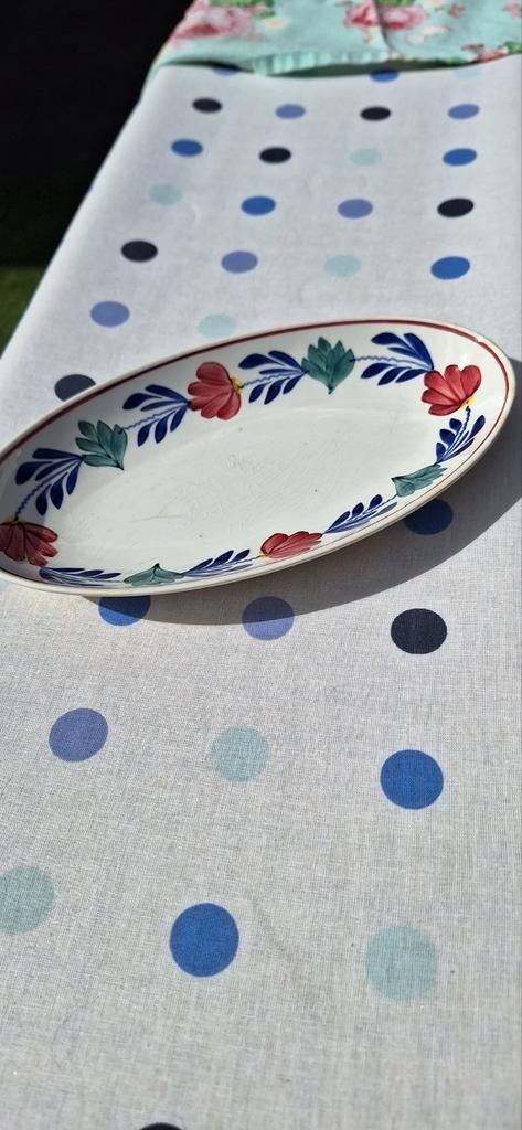 Boerenbont schaal genummerd, Huis en Inrichting, Keuken | Servies, Ophalen of Verzenden, Aardewerk, Boerenbont, Schaal of Schalen