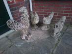 Mooi setje betonnen beelden: Haan, haantje en 2 kippen, Ophalen, Overige typen