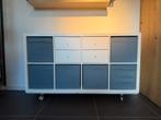 Ikea Kallax vakkenkast wit 77x147 met wieltjes, Ophalen, Zo goed als nieuw, 25 tot 50 cm, 100 tot 150 cm