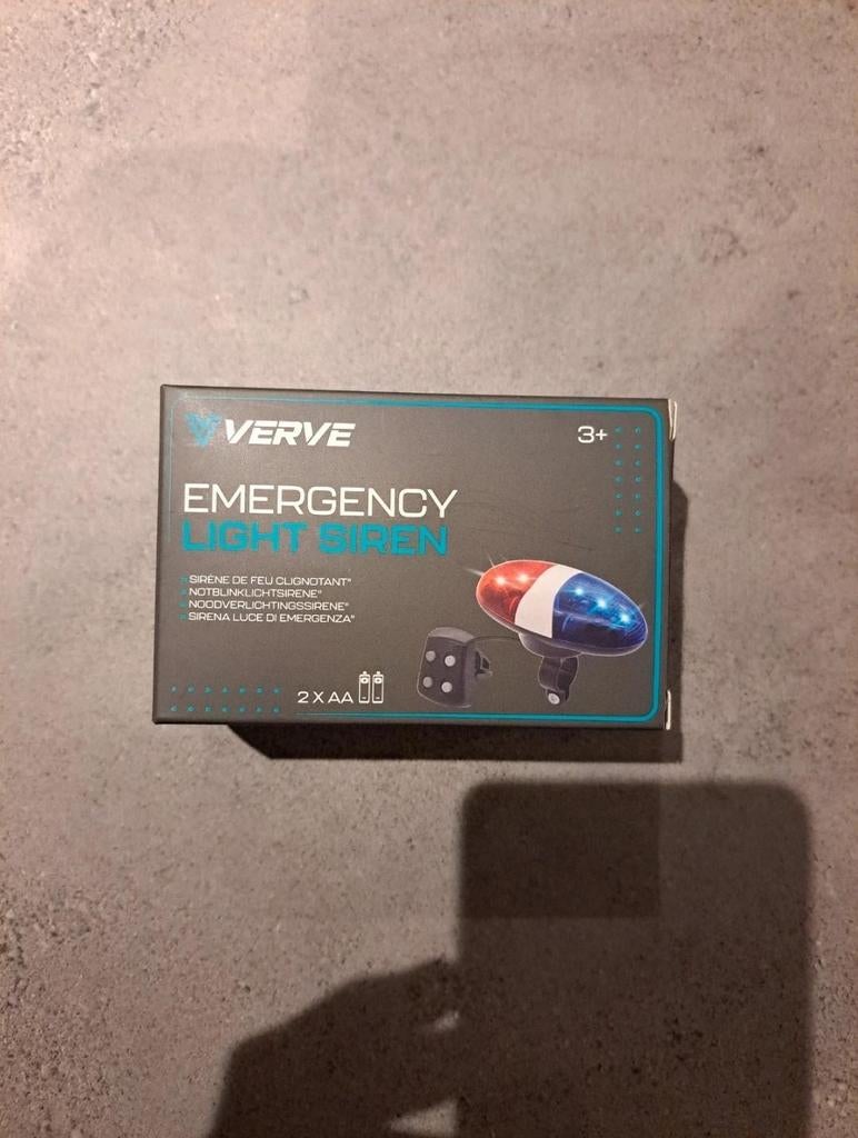 Verve Noodverlichting Sirene Fietslicht, Fietsen en Brommers, Fietsaccessoires | Fietsverlichting, Ophalen of Verzenden, Nieuw