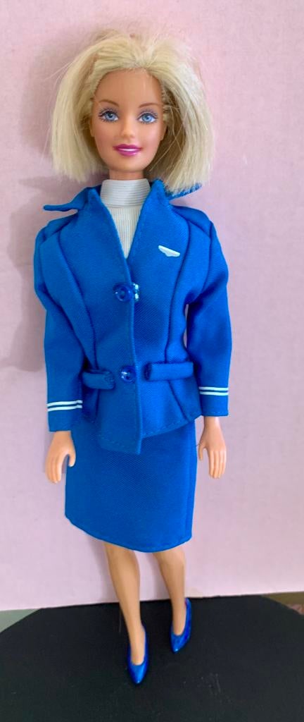 Barbiekleding stewardess KLM, Verzamelen, Poppen, Gebruikt, Pop, Ophalen of Verzenden