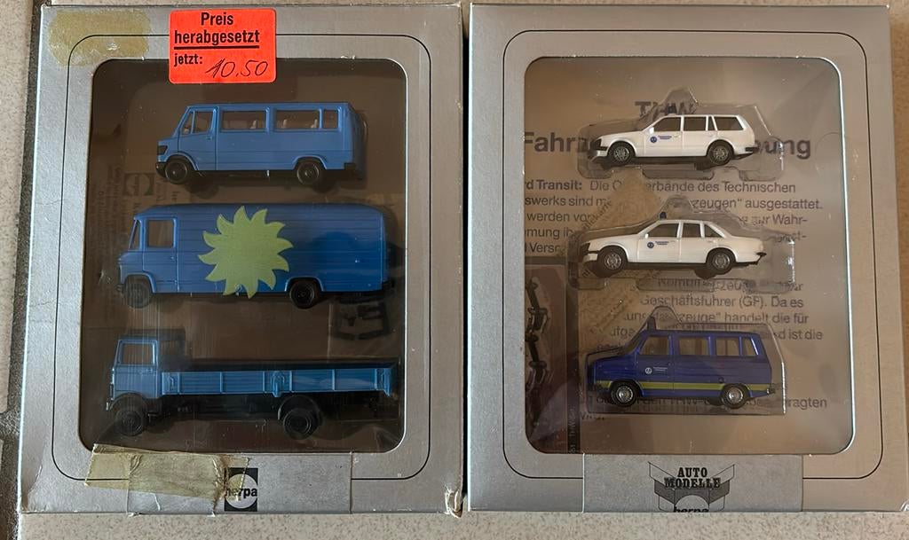 Partij Herpa modelauto sets 1:87, Hobby en Vrije tijd, Modelauto's | 1:87, Ophalen of Verzenden, Nieuw, Bus of Vrachtwagen, Herpa