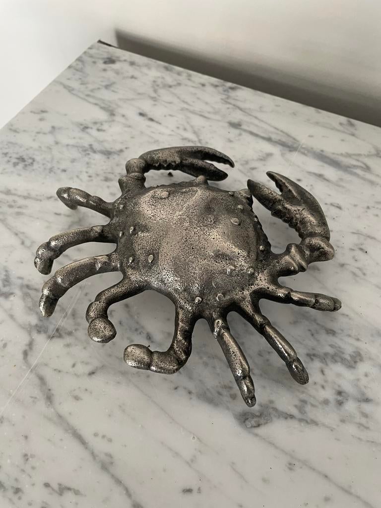 Riviera Maison krab, Ophalen, Gebruikt, Zilver, Metaal