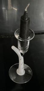 Glazen Kandelaar - Unica - Hand gemaakt - 17,5cm, Huis en Inrichting, Woonaccessoires | Kandelaars en Kaarsen, Ophalen, Overige materialen