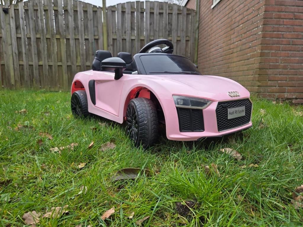 Elektrische kinder auto Audi R8 Spyder - Roze, Ophalen, Gebruikt