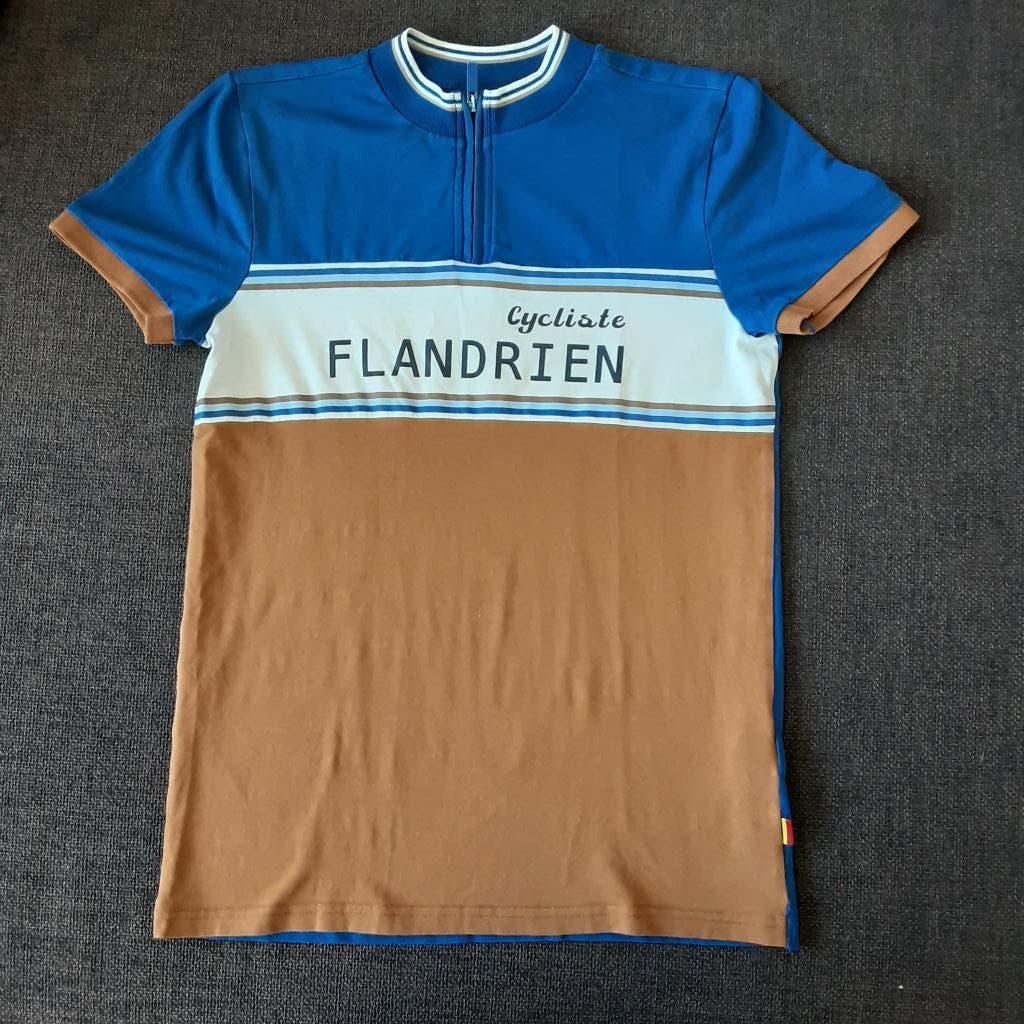 Vintage t shirt CYCLISTE FLANDRIEN MAAT  164, Ophalen, Zo goed als nieuw, Kleding