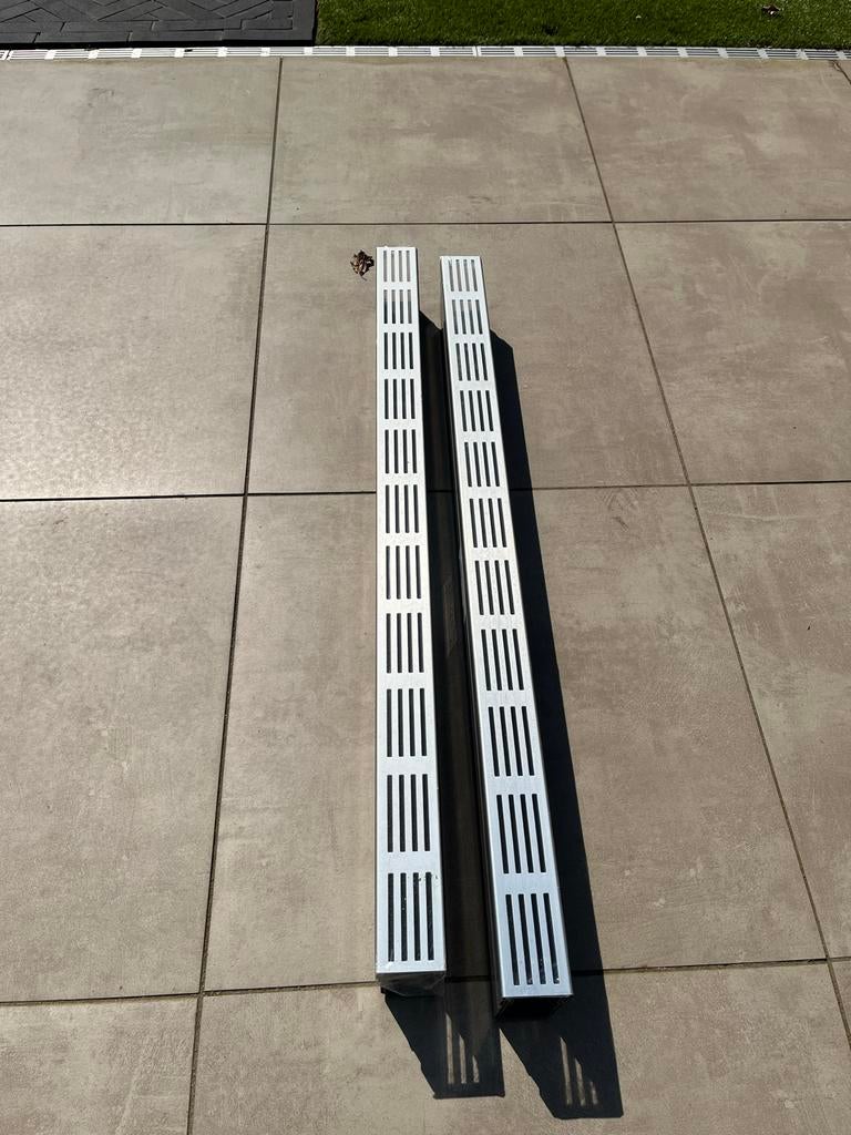 ACO Slimline Afvoergoot 1m met aluminium rooster, Tuin en Terras, Ophalen, Nieuw