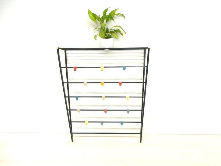 1950 vintage kapstok Pilastro Tjerk Reijenga, Huis en Inrichting, Woonaccessoires | Kapstokken, Gebruikt, Wandkapstok, Minder dan 100 cm