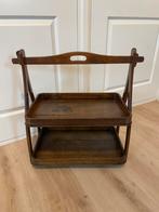 Oude brocante houten butler tray, Ophalen, Zo goed als nieuw