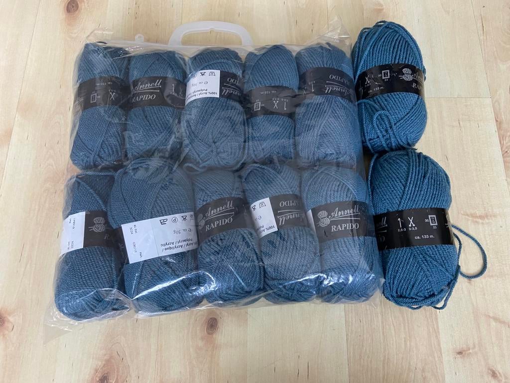 Nieuw:12 bollen Anell Rapido, Hobby en Vrije tijd, Breien en Haken, Ophalen of Verzenden, Nieuw, Breien of Haken, Wol of Garen
