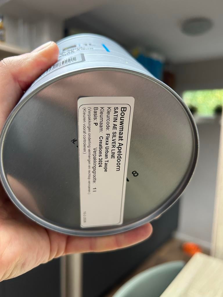 Flexa Urban Taupe Matlak Hout - 1 Liter, Ophalen, Beige, Nieuw, Lak