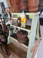 Brocante houten trapje  / plantenrek, Huis en Inrichting, 50 tot 100 cm, 50 tot 75 cm, Nieuw, Ophalen of Verzenden