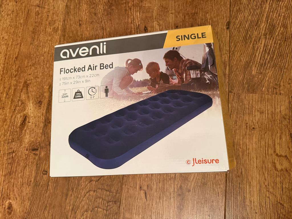 1 person air bed, Caravans en Kamperen, Ophalen, Zo goed als nieuw, 1-persoons