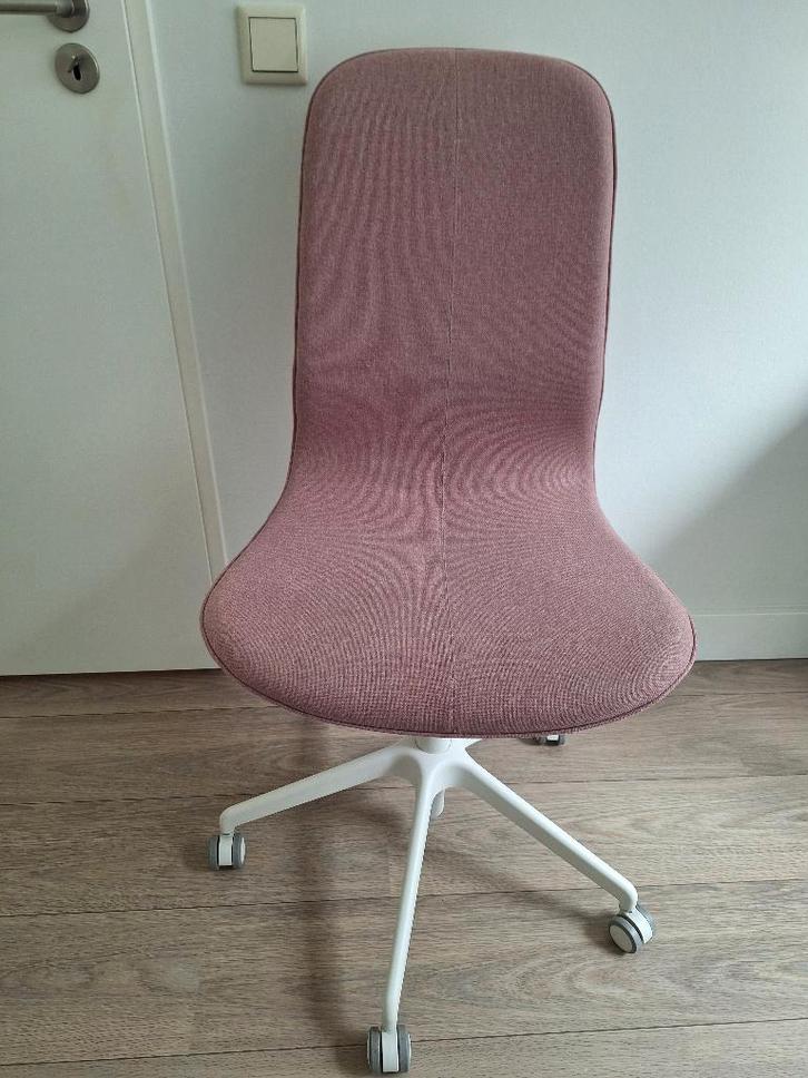 IKEA LÅNGFJÄLL bureaustoel, Huis en Inrichting, Bureaustoelen, Zo goed als nieuw, Bureaustoel, Roze, Ophalen