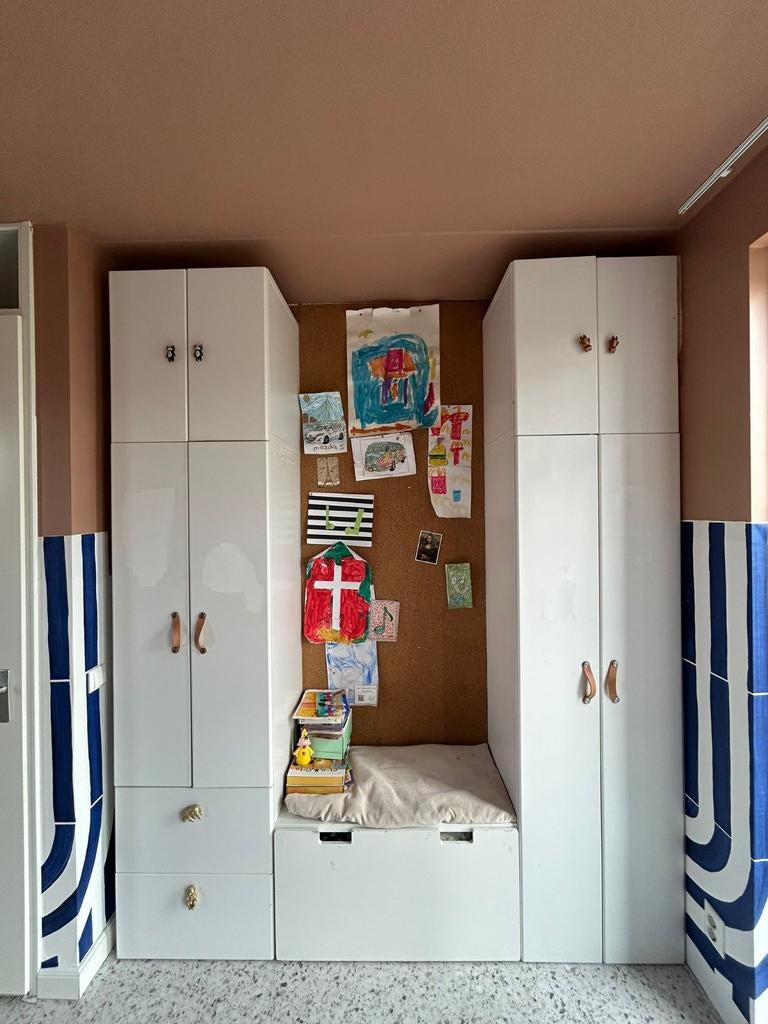 IKEA SMÅSTAD STUVA platsa kledingkasten + speelgoedkist, Ophalen, Gebruikt, Kast, 105 cm of meer