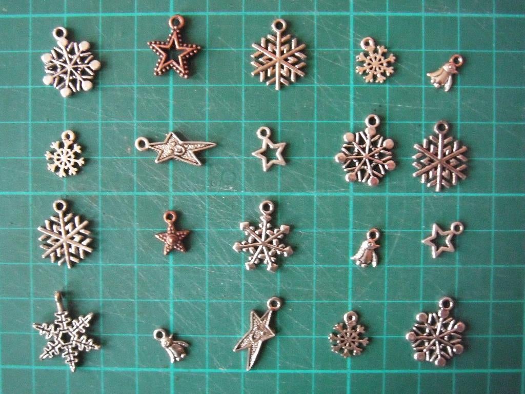 20 metalen charms Kerst, Ophalen of Verzenden, Nieuw, Kerst, Overige typen