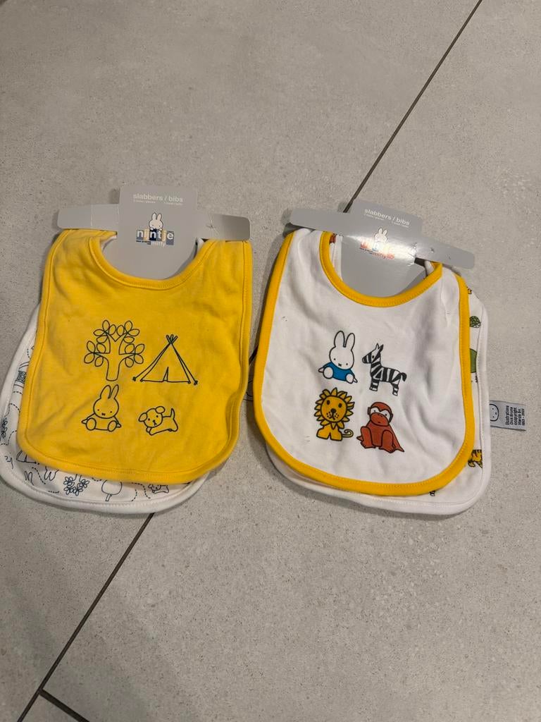 Nijntje slabbetjes / bibs - 2 sets van 2 stuks, Ophalen of Verzenden, Nieuw