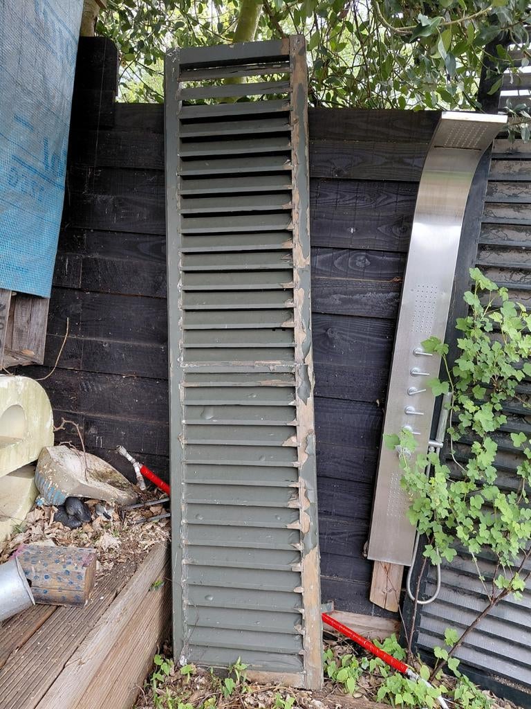 2 Oude grote luiken igst, brocante, Ophalen, Gebruikt